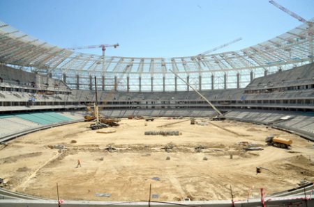 Mehriban Əliyeva Bakı Olimpiya Stadionunda