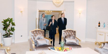 Prezident İlham Əliyev otelin açılışında