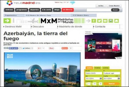 Azərbaycan İspaniya televiziyasında