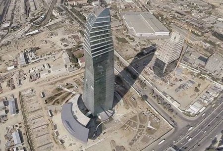 SOCAR-ın yeni binasında möhtəşəm işıqlandırma