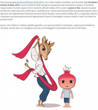 İtaliya mətbuatı ceyran və nardan yazdı
