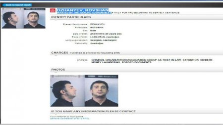 Rövşən Lənkəranski beynəlxalq axtarışa verildi