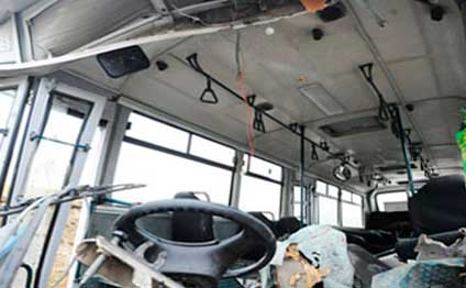 Bakıda sərnişin avtobusu ağır qəza törətdi: 9 yaralı