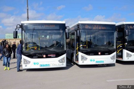 Bakıya yeni sərnişin avtobusları gətirildi