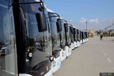 Bakıya yeni sərnişin avtobusları gətirildi