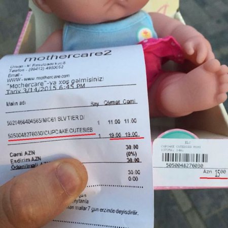 “Mothercare” də piştaxtada bir, kassada isə digər qiymətlə mal satır?