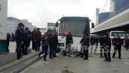 Avtovağzalda çaxnaşma