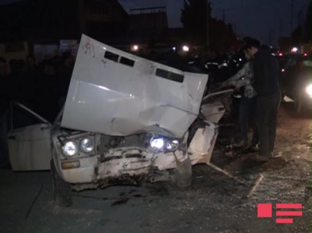 Ağır yol qəzası: 1 ölü, 4 yaralı
