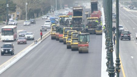Heydər Əliyev prospektində təmir işləri yekunlaşır