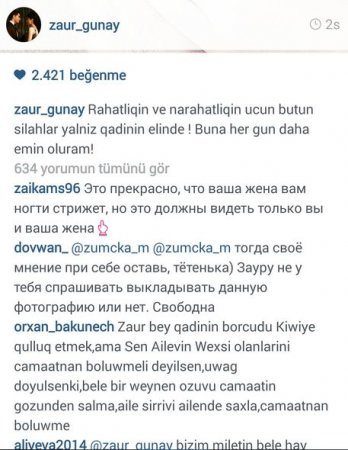 Zauru bu fotoya görə biabır etdilər