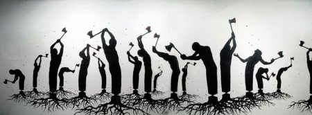 Acı həqiqəti ortaya qoyan küçə sənəti