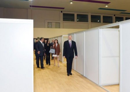 İlham Əliyev Heydər Əliyev adına İdman Sarayında