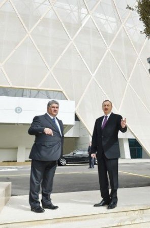 İlham Əliyev Heydər Əliyev adına İdman Sarayında