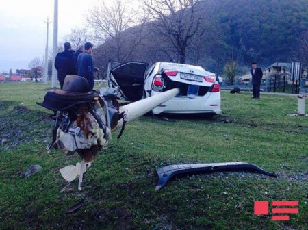 Qaxda polisin törətdiyi müəmmalı qəza