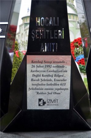 Türkiyədə Xocalı Abidəsi açıldı