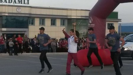 Bakı-2015: Məşəl Lənkərana yola salındı