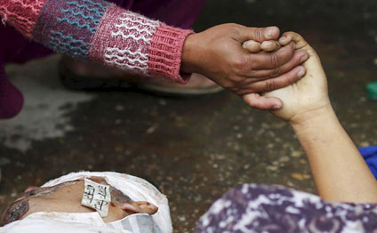 Nepaldan dəhşətli görüntülər