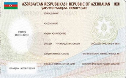 Yeni şəxsiyyət vəsiqəsi belədir Yeni şəxsiyyət vəsiqəsi belədir