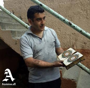 Yanan binada möcüzə: mənzil kül oldu, Quran yanmadı Yanan binada möcüzə: mənzil kül oldu, Quran yanmadı