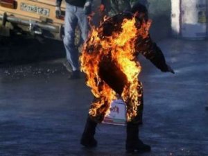 Özünü yandıran Qarabağ veteranı öldü