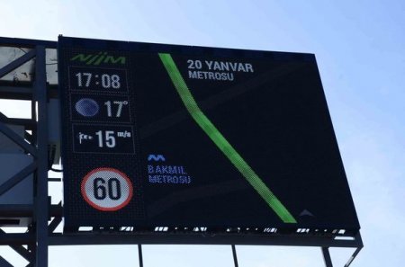 NİİM Bakıda yeni tipli Məlumat İnformasiya Tabloları quraşdırdı