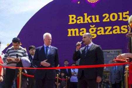 İlk Avropa Oyunlarının rəsmi mağazasının açılışı olub