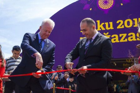 İlk Avropa Oyunlarının rəsmi mağazasının açılışı olub
