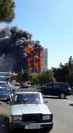 Bakıda daha bir dəhşətli yanğın