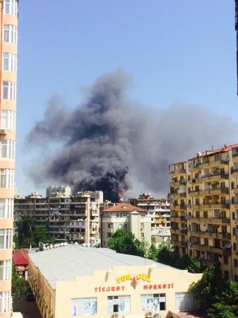 Bakıda daha bir dəhşətli yanğın