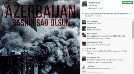 Türkiyəli məşhurlardan Azərbaycana başsağlığı
