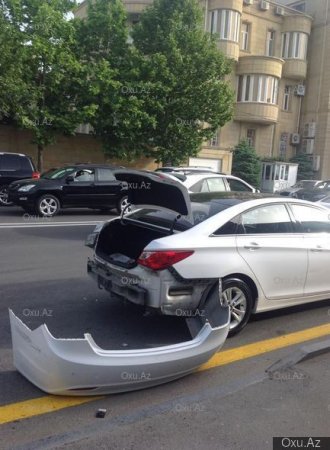 Bakıda 4 avtomobil toqquşdu