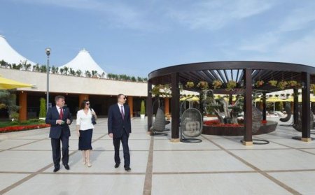 Prezident və Birinci xanım istirahət kompleksinin açılışında