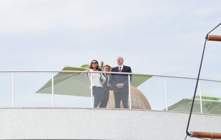 Prezident və Birinci xanım istirahət kompleksinin açılışında