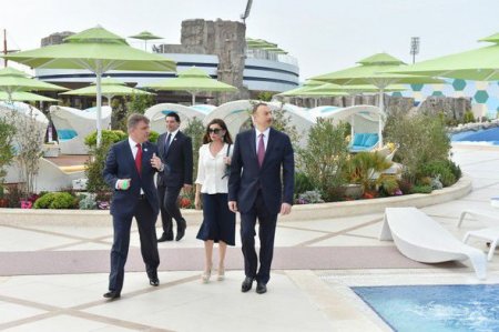Prezident və Birinci xanım istirahət kompleksinin açılışında