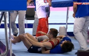 Baku 2015-də dəhşətli anlar...