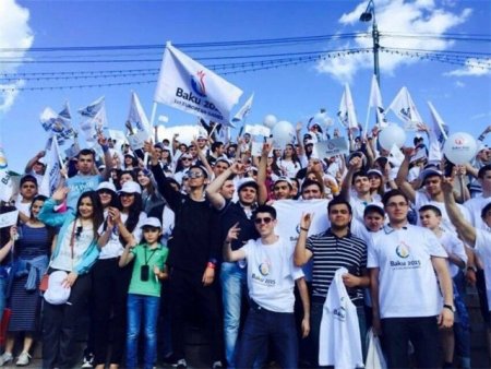 Moskvada I Avropa Oyunlarına həsr olunan flaşmob keçirildi