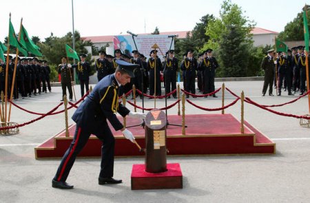 Naxçıvanski hərbi liseyində məzunların buraxılış mərasimi keçirilib