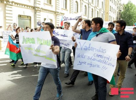 Bakıda daha bir etiraz aksiyası