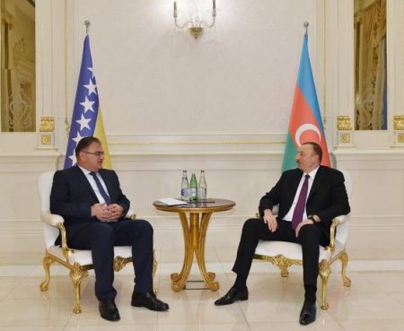 İlham Əliyev Bosniya və Herseqovinanın Rəyasət Heyətinin Sədrini qəbul edib