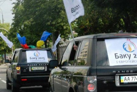 Kiyevdə “Bakı-2015” avtoyürüşü