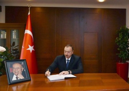 İlham Əliyev Türkiyə səfirliyində