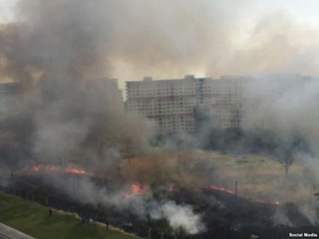 Bakıda güclü yanğın