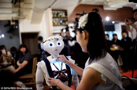 Dünyada ilk dəfə robotların toyu keçirilib