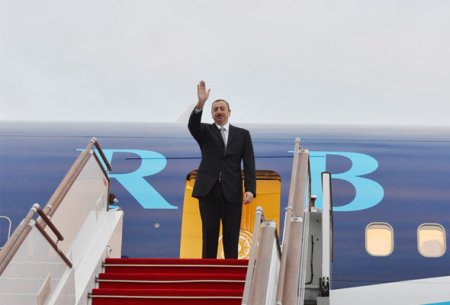 İlham Əliyevin Qazaxıstana səfəri başa çatdı