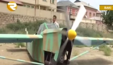 Bakı sakini yeni hərbi təyyarə ixtira etdi