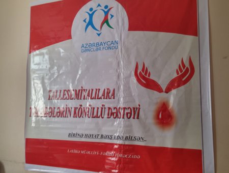 Tələbələrdən talasemiya xəstələrinə dəstək