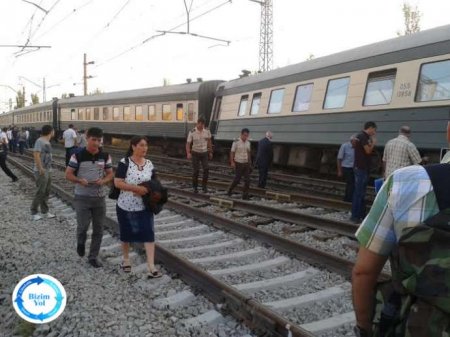 Bakıda baş vermiş qatar qəzasının görüntüləri