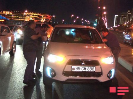 Bakıda vurulan piyadanın yaxınları qəza törədən maşını əziblər