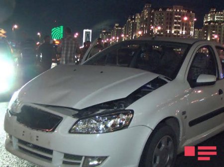 Bakıda vurulan piyadanın yaxınları qəza törədən maşını əziblər