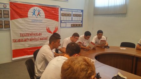 Talasemiyalılara tələbələrin könüllü dəstəyi